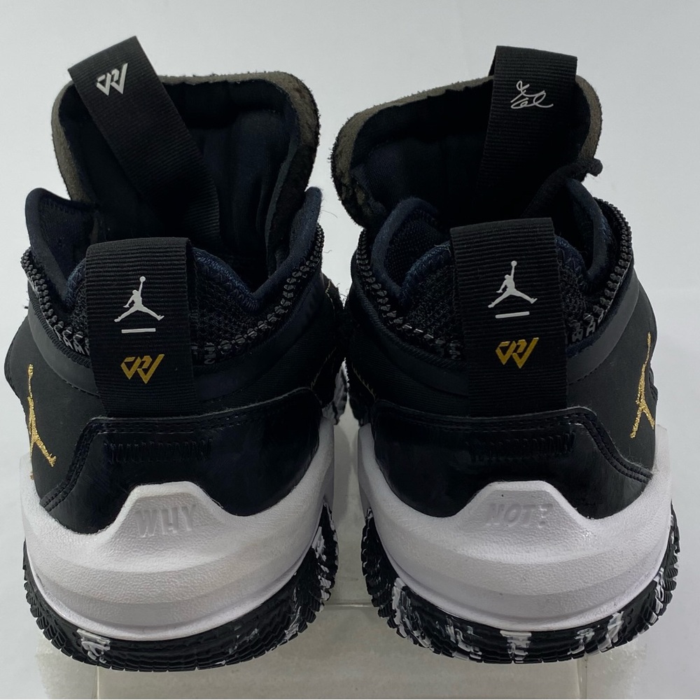 JORDAN Why Not Zero 0.6 Black Gold White Men’s 9 Basketball Sneakers DO7189-071 - Picture 6 of 16